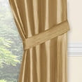 thumbnail image 4 of Regal Home Collections Amore Curtains 5-Piece Window Curtain Set - 54-Inch W x 84-Inch L Panels with Attached Valance and 2 Tiebacks (Gold), 4 of 4