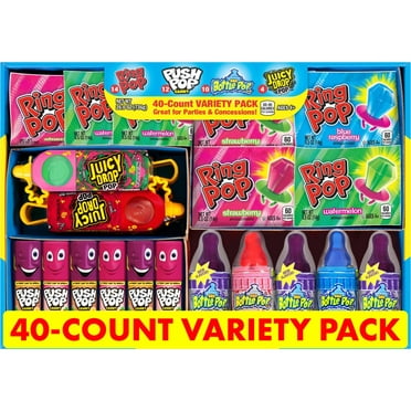 Baby Bottle Pop Candy Lollipops with Dipping Powder, Assorted Flavors ...