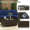 thumbnail image 2 of Gymax Set of 7 Rattan Furniture Set Sectional Sofa Cushioned Garden Patio Navy, 2 of 6