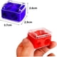 thumbnail image 3 of Sacapuntas De Maquillaje De 4 Piezas, Sacapuntas Delineador De Ojos De Doble Orificio Con Tapa Sacapuntas De Lápiz Cosmético De Ojos De Color Para Delineador De Ojos Lápices Delineador De Labios, 3 of 5