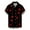 Black, variant on Odeerbi Graphic Beach Shirts for Men Casual Buttons Valentine's Day printing Blouse With Pocket Lapel Short Sleeve Shirt Black