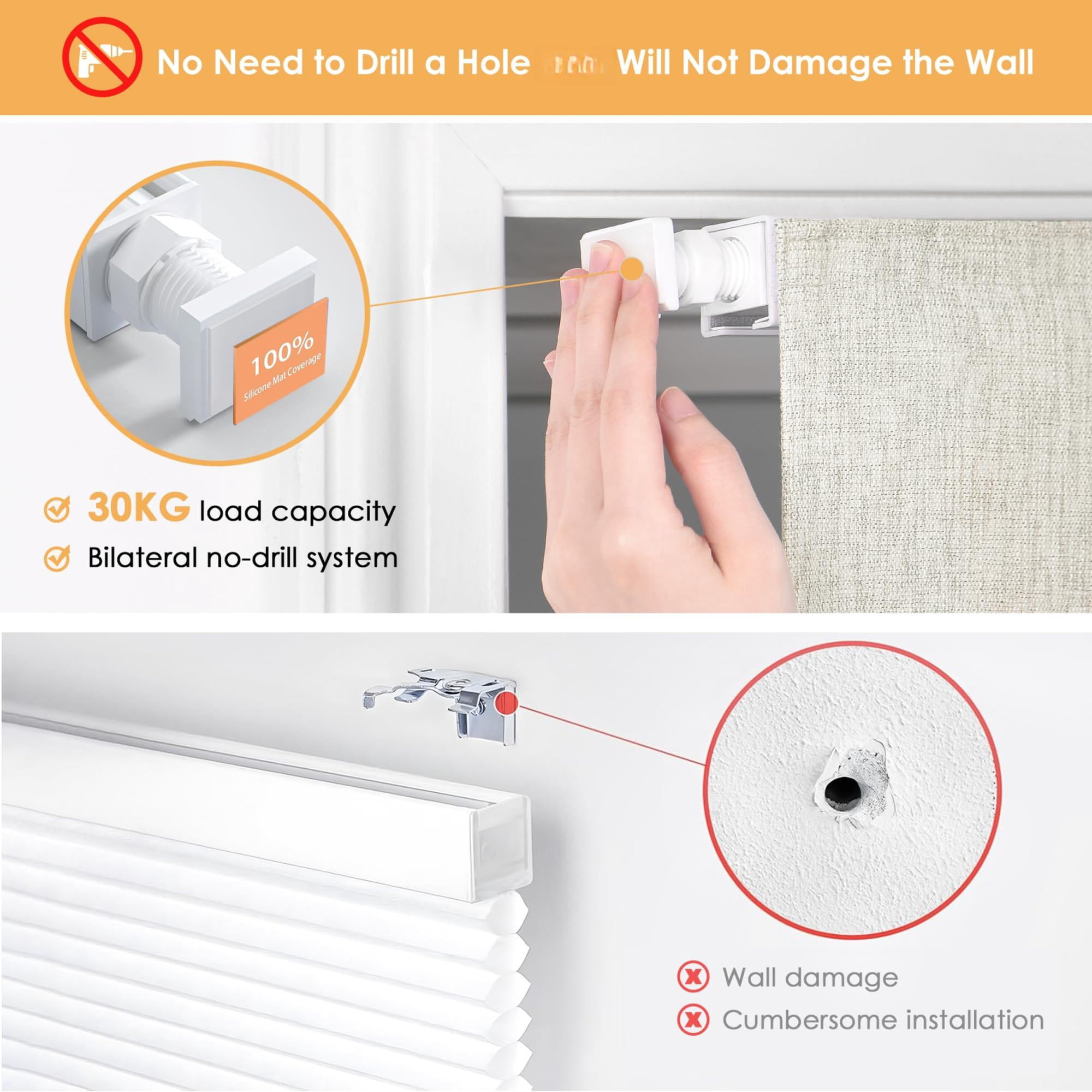 No Tools Drill Cordless Roman Shades For Windows  Blackout Thermal Insulated Uv Blocking Window Blinds Room Darkening Fabric Indoor 21'' W X 48'' H Beige