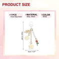 thumbnail image 2 of Uxcell Rose Keychain Pendant, Rose Flower Purse Charm for Handbags Floral Keyring with Chain Tassel for Women Girls Tote Bags White, 2 of 7