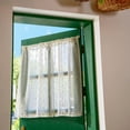 thumbnail image 2 of Cortinas semi transparentes jinchan para cocina con pompones, 91 cm, 2 paneles, 2 of 9
