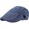 thumbnail image 6 of CoCopeaunts Newsboy Hats for Women Unisex Denim Flat Driving Hat Cap Outdoor Travel Men Women Simple Beret Ivy Cap Cabbie Hat, 6 of 7