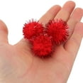 thumbnail image 3 of SWETRACE 50pcs Red Crafting Supplies Round Pompoms for Handmade Projects and, 3 of 8