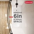 thumbnail image 4 of Rubbermaid No Drill Adjustable Tension Double Curved Shower Curtain Rod, Rustproof, 50" - 72", Matte Black, 4 of 12