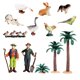 thumbnail image 1 of Figuras de granja de plástico realistas, juego de fiesta, animales de granja, figuras, juguetes 13 piezas, 1 of 8