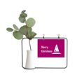 thumbnail image 1 of Estrella De Navidad Unbranded Marco De metal Florero De Cerámica, 1 of 4