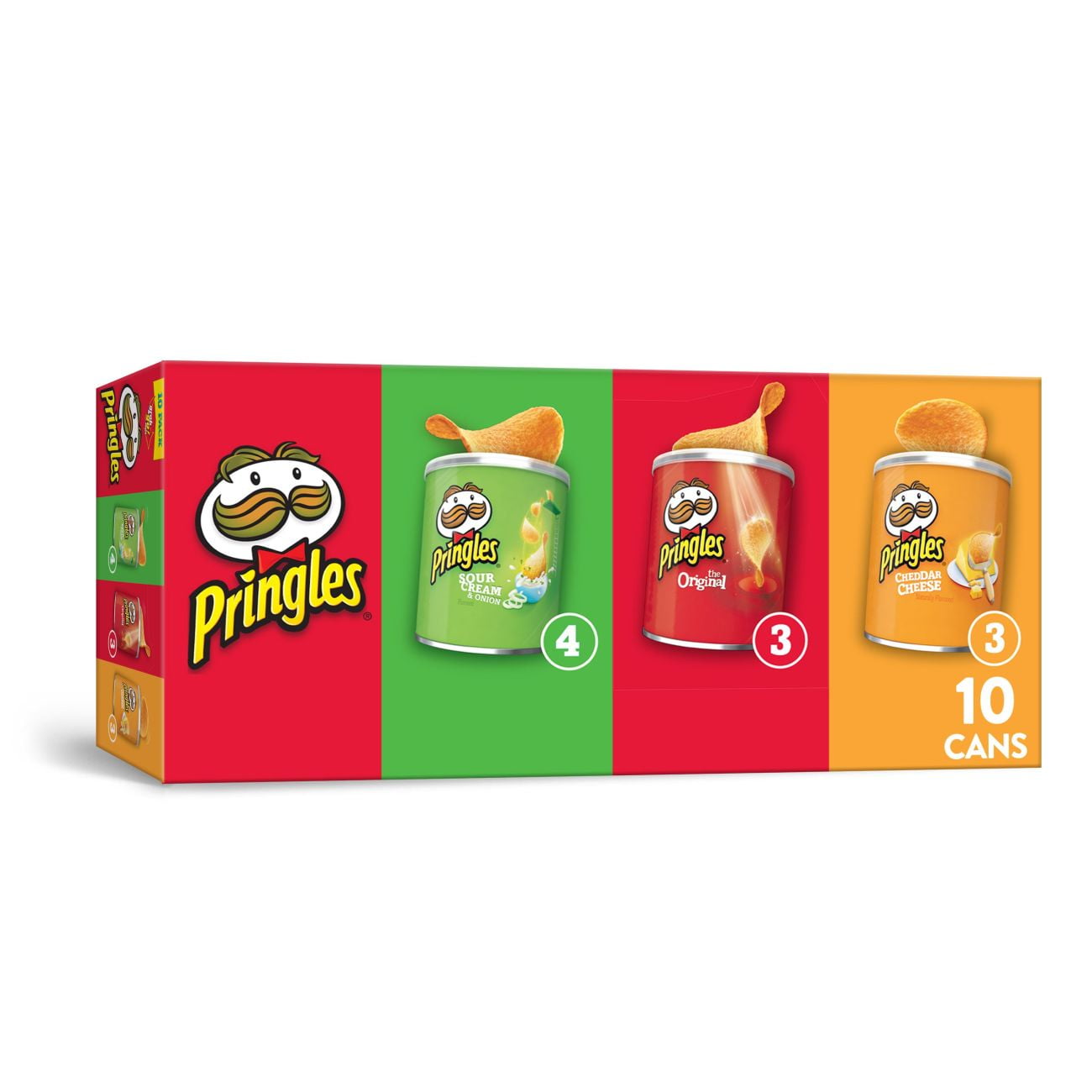 Pringles Potato Crisps Chips, Flavored Variety Pack, Grab 'N' Go, 13.7 ...