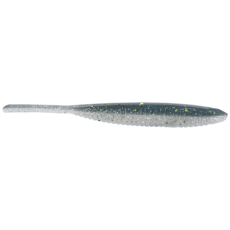 Yamamoto Shad Shape Worm 4'' Pro Blue 10pk - Walmart.com