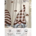 thumbnail image 6 of Sheer Curtains 108 Inches Long, Coffee Gnomes Semi Sheer Curtains Light Filtering Window Treatment, Coffee Cups Beans Beige Plaid Privacy Voile Drapes for Living Room Bedroom 52x108 Inch, 6 of 7