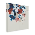 thumbnail image 2 of Canvas Wall Art - Melissa Wang 'Indigo and Crimson Blooms II' Wall Art for Living Room, Bedroom, or Office Décor by Trademark Fine Art - 14 x 14 Inches, 2 of 4