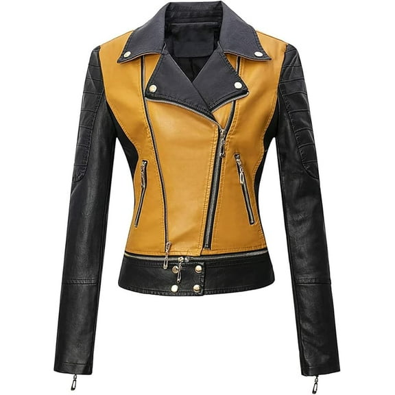 NEW HOT Women Multi color Lambskin Real Leather Jacket Motorcycle Slim Fit Coat W211