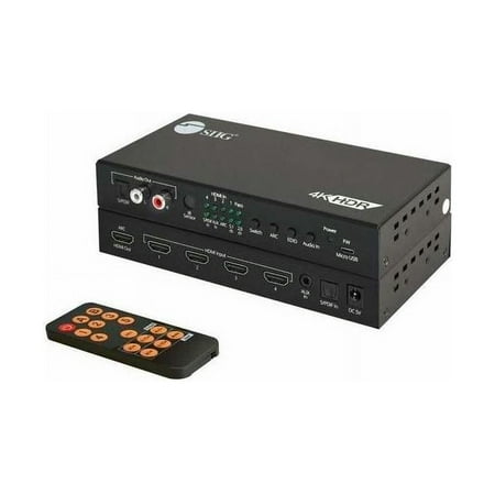 UPC: 0662774043661 | Siig 4X1 Hdmi Seamless Quad-Split Multi-Viewer Switcher