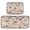 Blue Flowers and Pink Leaves, variant on 2-Piece Kitchen Mat Set Non Slip Washable Floor Mats Decorative Rugs for Kitchen Sink Laundry Blue Flowers and Pink Leaves