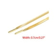thumbnail image 3 of INSPIRE CHIC 2 Pairs Faux Leather Shoestrings Solid Color Flat Shoelaces with Metal Tippings Shiny Golden 80cm/31.5", 3 of 7