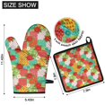 thumbnail image 6 of Pioneer Flower Floral Print Pattern 2-Pack Oven Mitts Set, Heat Resistant Kitchen Gloves, 7.7" X 12", 6 of 6