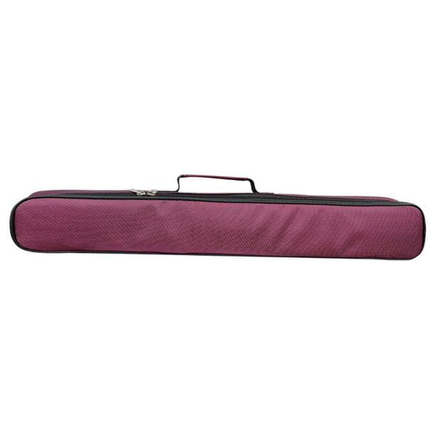 Bolsa de almacenamiento para flautas de bambú con una sola correa para el hombro, para 2 flautas, portátil Púrpura rojo