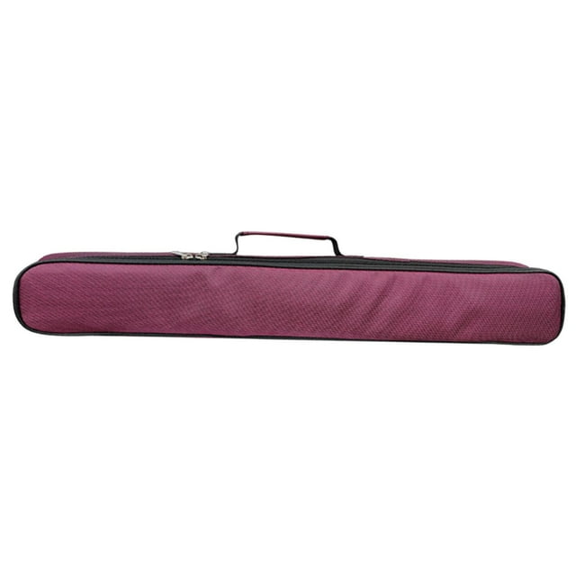HILABEE Flute Case Hold 2 Flutes Zipper Design Multipurpose Stable Flute Storage Bag Red