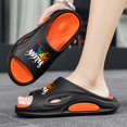thumbnail image 2 of Men's Beach Slippers with Soft Low Arch Support Comfortable Thick Sole Anti Slip Easy To Clean, 2 of 5