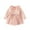 Pink, variant on Odeerbi Baby Girls Long Sleeve Bodysuit Tulle Dress Striped Ruffle Cotton Dress Spring Fall Cute Flower Collar Dress Baby Girls Clothes