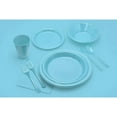 thumbnail image 2 of Exquisite Disposable Plastic Bowls - 40 Piece Party Pack - Plastic Soup Bowls, 12 oz -Light Blue, 2 of 5