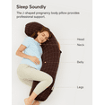 thumbnail image 6 of Momcozy Pregnancy Pillows for Side Sleeping, J Shaped Maternity Pillow for Pregnant Women Brown, 6 of 7