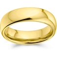 thumbnail image 3 of Joyería Dome Simple 6mm Taille 4-14 Ordinaire Des Couples Noir Argent Titane Plaqu Or Rose Bague De Mariage Pour Homme Femme Comfort, 3 of 5