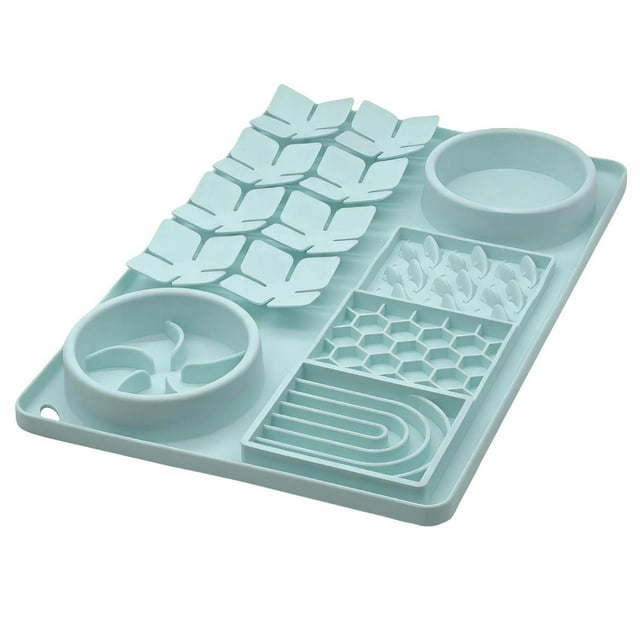 BKER Cat And Dog Specific Licking Pads Including Suction Cups Slow Food Bowls Cat Licking Pads To Anxiety Dog Toys To Keep Dogs Busy Bath Puzzle Toys And Cat Licking Pads