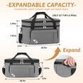 thumbnail image 2 of Golkcurx - Bolsa de cocción lenta de doble capa para ollas ovaladas de 6 a 8 cuartos y modelos Hamilton Beach, con correa ajustable acolchada, compartimento superior con cierre, 2 of 5