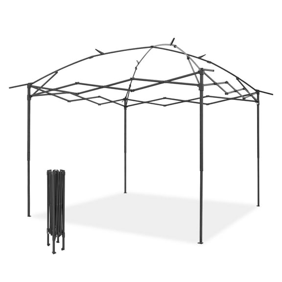 COOS BAY 11x11 Replacement Pop up Gazebo Tent Steel Frame Only, Gray