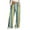Yellow, variant on CQONEPT Stripe Pants for Womens Drawstring Elastic Waist Pants Wide Leg Trendy Streetwear Pants with Pockets Yellow 2XL