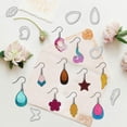 thumbnail image 4 of 1pc 38pcs Earring Cutting Die Geometric Stencils Heart Flower Teardrop Carbon Steel Template for Card Making Decorative Embossing Earring Crafts, 4 of 7