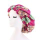 thumbnail image 1 of Gorro de dormir de doble capa con estampado, forro de satén, elástico y borde ancho, color rosa 06#, 1 of 6