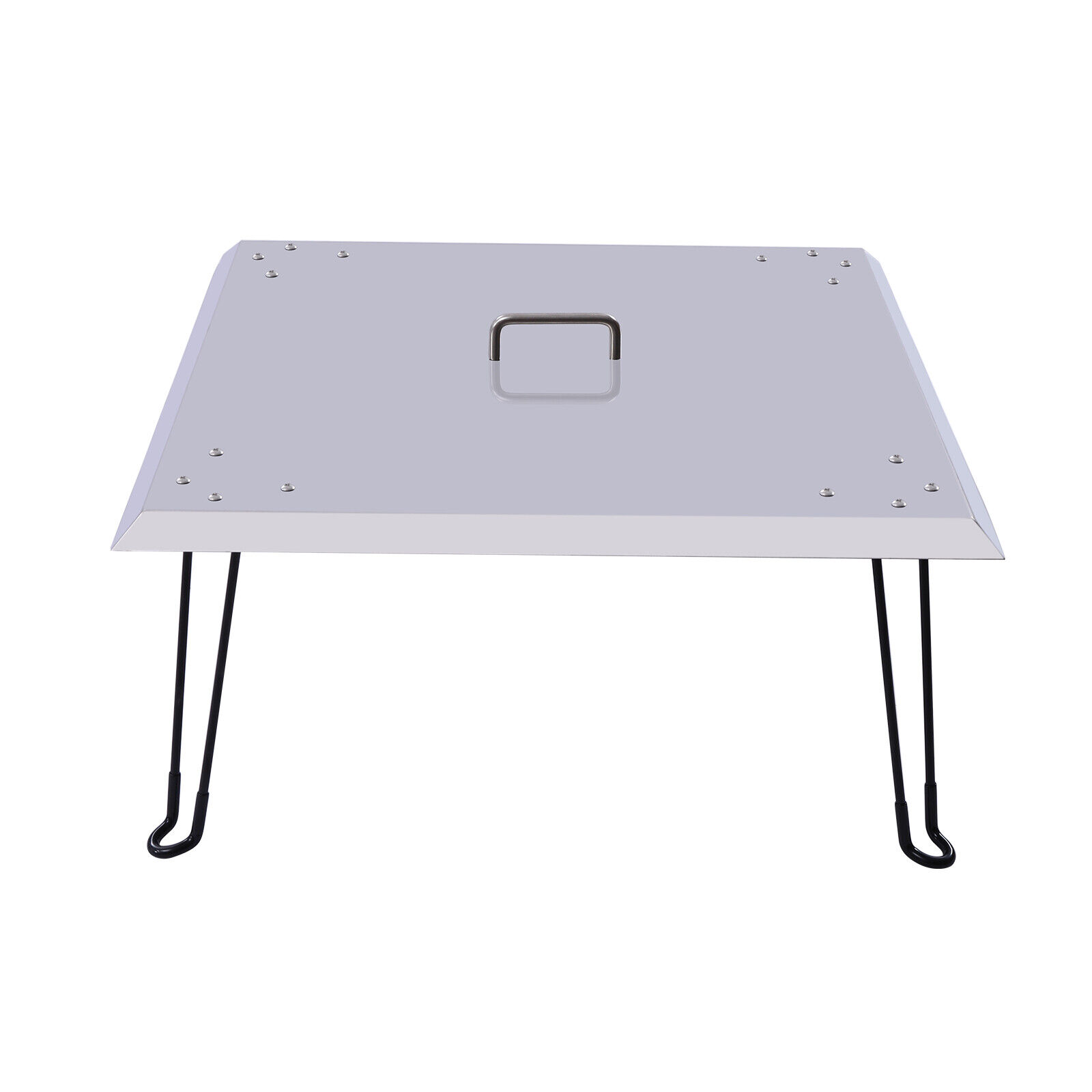 DENEST Stainless Steel Fire Pit Heat Deflector Traps & Directs Heat