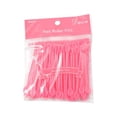thumbnail image 1 of 1 Set Perm Rod Fashionable Durable Different Colors Exquisite Appearance Easy Installment Beautiful Smooth Surface Hair Curlers Pink, 1 of 8