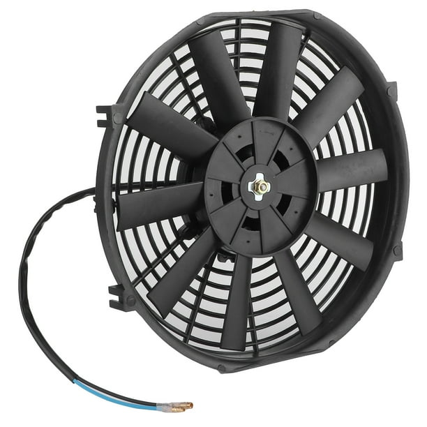Ventilador De Refrigeración Electrónico Delgado De 10 Pulgadas, 12V, 80W, Caudal De Aire De 2100RPM, 10 Cuchillas Rectas Universales