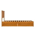 thumbnail image 3 of Felicity  Wood Platform Bed with Panel Footboard & Drawers in Light Toffee, 3 of 5