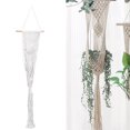 thumbnail image 4 of Plant Hanger Indoor, Anti Static Bohemian Style Hand Knotted Natural Cotton Plant Hanger  For Home For School For Office ANGGREK Plant Hanger, 4 of 8