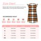 thumbnail image 3 of Fotbe Orange Plaid Vestido de Dormir para Niñas de 3 a 10 Años, Mangas Cortas, Estilo Princesa, Pijama Camisón con Mangas Voladas-XX-Large, 3 of 6