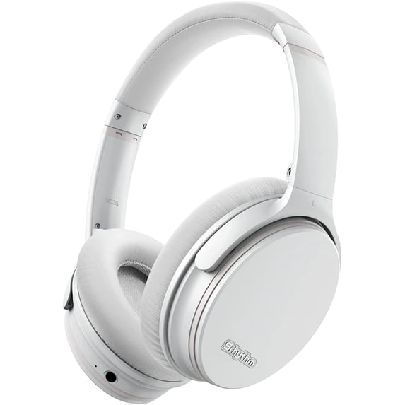 Restored Srhythm NC35 Noise Cancelling Headphones Wireless Bluetooth 5.0, Fast Charge over Ear Lightweight Headset with Microphones,Mega Bas 50+ Hours’ Playtime (Refurbished)