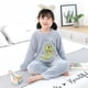 thumbnail image 4 of Conjunto de Pijama de franela para niños y niñas, bonito conjunto de invierno con dibujos animados, ropa cálida para el hogar y Navidad, 4 of 4