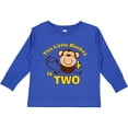 thumbnail image 3 of Inktastic Little Monkey 2nd Birthday Boy Boys Long Sleeve Toddler T-Shirt, 3 of 5