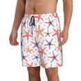 thumbnail image 2 of Logiee Starfish 1 Print Mens Swim Trunks Quick Dry Board Shorts,Breathable Hawaii Beach Shorts Swimwear Bathing Suits-XX-Large, 2 of 6