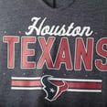 thumbnail image 3 of Women's Majestic Heathered Navy Houston Texans Notch Neck Plus Size T-Shirt, 3 of 4