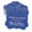 Blue, variant on Inkdotpot Pack Of 100 Real Gold Foil Bracket Shape Paper Tags Hugs & Kisses From The New Wedding Favor Hang Tags