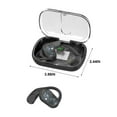 thumbnail image 3 of Wireless Bone Conduction Bluetooth 5.3 Earbuds,Rotatable Earloop Sports Headphones,Semi Transparent Digital Display Charging Bin,Open Ear Comfort,Anti Drop Stable Wear,Type C Fast Charge Headphones, 3 of 9