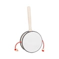 thumbnail image 3 of Graflsoa 4-Inch Synthetic Wood Handheld Rattle Drum, 230mm Traditional Percussion Instrument, Lightweight 77g, Compact 25cm Packaging, 3 of 6