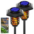 thumbnail image 2 of Solar Dynaming Flame Lights Outdoor Waterproof Flickering Flame Torch Light Landscape Lamp 48led 4 Pack, 2 of 5